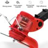 12V Power Grass Trimmer with Battery Powered Lawn Edger, Adjustable Handle and Height Electric Weed Eater Mower for Yard and Garden (Red)