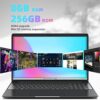 SGIN 15.6 Inch Laptop 8GB RAM 256GB SSD Celeron Quad-Core Up to 2.8GHz, PC Notebook with Dual Band WiFi, 2xUSB 3.0, Keyboard Film in Eight Langua