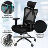 Duramont Ergonomic Office Chair - Adjustable Desk Chair with Lumbar Support and Rollerblade Wheels - High Back Chairs with Breathable Mesh - Thic
