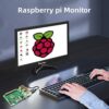 13.3 Inch Portable Monitor 1366x768 TFT LED Small PC Monitor with HDMI VGA AV BNC USB Input for Raspberry pi Kitchen HDMI Monitor Industrial Moni