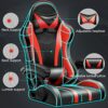 FMXQYH Gaming Chair with Footrest for Adults, Office Chairs with Height Adjustable, Ergonomic Computer Chair Can Be Home Office & Playing Games