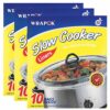 WRAPOK Slow Cooker Liners Kitchen Disposable Cooking Bags BPA Free for Oval or Round Pot, Large Size 13 x 21 Inch, Fits 3 to 8.5 Quarts - 3 Pack