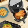 Air Fryer Silicone Liner, 2 Pack Reusable Silicone AirFryer Liners, 7.8 inch Air Fryer Accessories for Ninja COSORI Tower, Fits 3.6 to 6.8QT Air