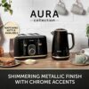 Breville Aura 4 Slice Toaster | Touch Control Panel | Extra High Lift | Variable Width Slots | Shimmer Black [VTR019]