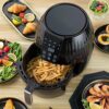 Air Fryer with Rapid Air Circulation,5.5L Digital Touchscreen Air Fryers Oven for Home Use, Preheat ,Timing and Fully Adjustable Temperature for