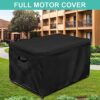 Deck Box Cover, Outdoor Storage Box Cover, Patio Storage Box Cover Made of 600D Oxford Cloth, Windproof, Rainproof, UV Resistant, Tear Resistant