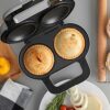 Salter EK4082 Double Pie Maker, XL Twin Deep-Fill Pie Machine, Non-Stick & Crimp-Edged Cooking Plates, 3-5 Minute Pre-Heat Time, Locking Latch, M