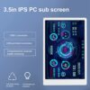Annadue 3.5 Inch IPS USB Mini Screen, Computer Temp Monitor, PC CPU RAM HDD Data Monitor, PC Sensor Panel Display, Type C Sub Screen (White)