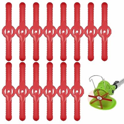 30Pcs Grass Trimmer Replacement Blades,Plastic Grass Trimmer Blades,135 mm Garden Mower Replacement Blades for Lawn,Garden,Orchard,Cordless Lawn