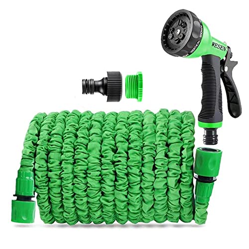 WESEN Expandable Garden Hose 25FT, 25ft/50ft/100ft/125ft/150ft/200ft Garden Water Hose Pipe, Hoses with Spray Nozzle Gun and 1/2"&3/4" Hose Conne