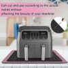 3Pcs Heat Resistant Mat for Air Fryer, Non Slip Heat Proof Mat with Kitchen Appliance Sliders, Compatible with Ninja Foodi Cosori Air Fryer, Oven