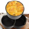 YHUS Air Fryer Accessories, Cake Barrel And Pizza Pan, Round Cake Tin, 6/7/8 inch General Air Fryer Accessories, Baking Cake Tin with Handles, No