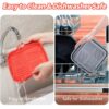 Square Air Fryer Silicone Pot, Foldable Air Fryer Silicone Liners, Non-Stick Food Safe Air Fryer Pad, Replacement of Flammable Parchment Liner Pa