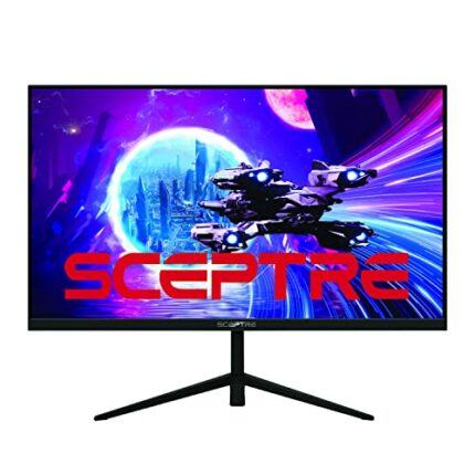 SCEPTRE 25" Gaming Monitor 1920 x 1080p up to 165Hz 1ms AMD FreeSync Premium HDMI DisplayPort Build-in Speakers, 106% sRGB Machine Black (E255B-F