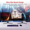 Z-Edge UG24PJ 24inch Gaming Monitor 16:9 1920x1080 240Hz 1ms Frameless LED Gaming Monitor, AMD Freesync Premium Display Port HDMI Built-in Speake