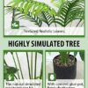 Artificial Palm Trees - Wansmart 95cm Areca and Golden Cane Palm Trees in Pot for Indoor/Outdoor Décor - Perfect for Home, Office, and Shopping M
