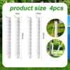 4pcs Tree Trunk Protectors, Plastic Spiral Tree Guards 2 Sizes Tree Bark Protectors for Protecting Saplings Plants from Rodents Deer Rabbit Mower