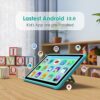 YOTOPT 10" Kids Tablet, Android 13.0, 19GB RAM 128GB ROM (SD Expandable), Parental Controls, HD IPS Screen, Quad Core, 5MP+2MP, WiFi, Bluetooth,