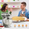 Bamboo Mixer Slider Mat, Kitchen Appliance Slider Compatible with Kitchenaid 4.5-5 Qt Tilt-Head Stand Mixer, Mixer Mover Sliding Caddy Tray, Kitc