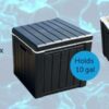 Ice Cooler / Storage Deck Box, and seat, Outdoor Ice Chest is Great to Use for Pool Accessories, Hot Tub Towel Holder, Toys, Gardening Tools, Spo