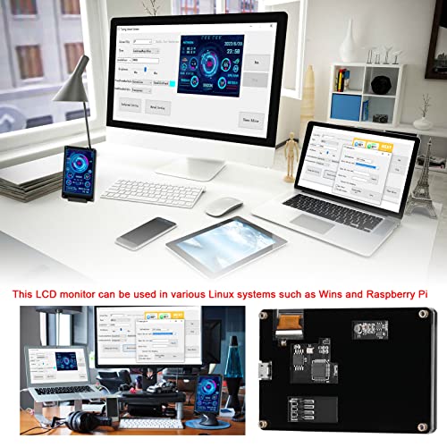 mingqian 3.5 Inch IPS LCD Monitor Display Computers Monitor CPU GPU Monitoring Sub-Screen Support Wins Linux System