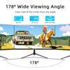 ZFTVNIE 24 inch Computer Monitor Full HD 1920 x 1080P Monitor Frameless IPS Computer Screen 75Hz HDMI VGA Ports VESA Mountable, Monitor for PC PS