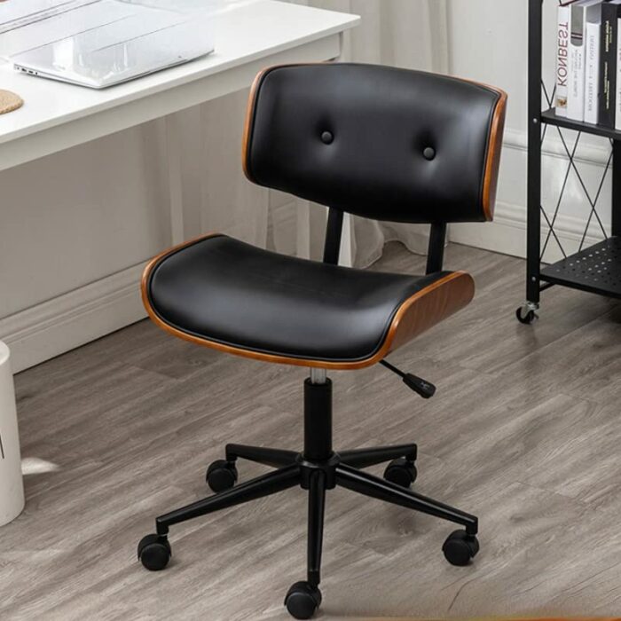 SLNFXC Computer Chairs Solid Wood Study Chair Liftable Swivel Chair Office Chairs (Color : D, Size : Talla �nica)