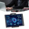 ASHATA Pc Temp Monitor, 3.5 Inch Ips Usb Mini Screen Cpu Ram Hdd Data Temperature Display 360 Degree Rotation Type C Sub Screen for Computer Case