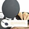 Waffle Cone Maker,Egg Roll Pan Non Stick Egg Roll Waffle Cone Machine with Long Handle Aluminum Alloy Egg Roll Machine Crepe Maker Ice Cream Cone