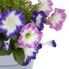 Artificial Pink & Purple Petunia Grey Patio Planter 60cm/24in