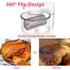 TFQQ 8L Air Fryers with Rotisserie, Air Fryer Oven, Clearcook Window, Timer and Temp Control, Nonstick Basket, 6 Accessories -Large Air Fryers fo