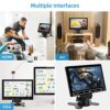 7 Inch Small Monitor, Raspberry Pi Monitor Built-in Speakers, Mini Monitor 1024 x 600, HDMI Monitor 60 Hz, 5ms, IPS Screen Display w/Remote Contr