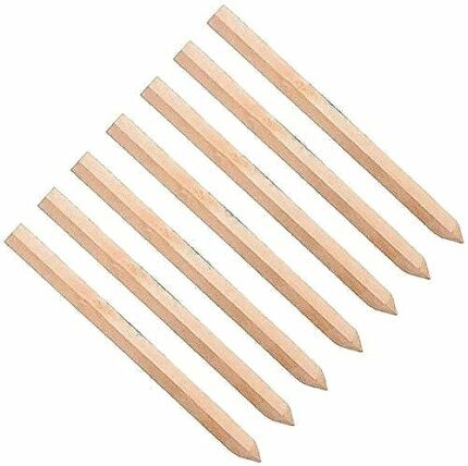8 Pack 12" (300mm) Treated SITE PEGS Wooden Stakes Posts PEGS Garden Fence