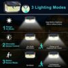 WELALO Solar Security Lights, 188 LED Solar Motion Sensor Lights, IP65 Waterproof Solar Lights Outdoor Garden, 3 Modes PIR Solar Powered Wall Lig