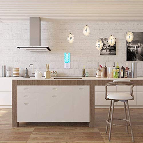 Miady Indoor Insect Sticky Trap, UV Fly Killer Light, Non-Zapper Trap for Effective Control Flying Bug, Fruit Fly, and Gnat in the Home, Includin