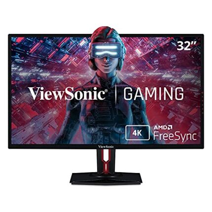 ViewSonic XG3220 32-inch 4K Ultra HD Gaming Monitor with AMD FreeSync for PC and Console Gaming (60Hz Advanced Ergonomics HDMI DisplayPort HDR10