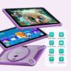 YOTOPT 10" Kids Tablet, Android 13.0, 19GB RAM 128GB ROM (SD Expandable), Parental Controls, HD IPS Screen, Quad Core, 5MP+2MP, WiFi, Bluetooth,