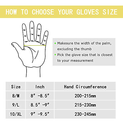 OLSON DEEPAK Leather Working Gloves for Gardening,Thornproof Gardening Gloves for Men and Women,Heavy Duty Leather Work Gloves Men(Medium)