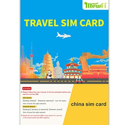 China SIM Card 30Days 5GB , Mainland China sim with Mobile Number + 5G Operating Network + 300 Minutes of Local Calls in China + 300 SMS (30days