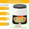 Silicone Air Fryer Liners 2Pcs Reusable Air Fryer Silicone Pot Air Fryer Accessories, Replacement for Disposable Parchment Paper Liner Silicone B