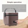 ANJIELO SMART Rice Cooker with Steamer Non- Stick Cooking, High-Temperature Protection, 1.2L One Touch Operation Perfect for 1-2 Person to Cook R
