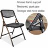 WALNUT Folding Chair Meeting Chair Office Chair Meeting Room Chair Training Chair Home Backrest Chair Computer Chair Meeting Chair (Color : White
