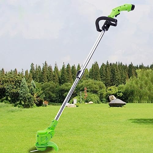 Grass Trimmer Electric,Upgraded Electric Lawn Mower for Home, Rechargeable Small Handheld Lawn Mower with Lithium Battery (Size : Battery*1)