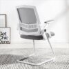 ygqbgy Furniture Mesh Side Reception Chair Office Chair Ergonomic Mesh Mid-Back Computer Desk Chair