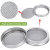 2pcs Sprouting Seeds Jar Kit 16oz with Premium Stainless Steel Lid and Strainer Germination Glass for Sprouts and Sprout Growing