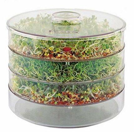 DECOCRAFT THREE LEVELS SEED SPROUTER GERMINATOR FOR BEANS & SEEDS/Healthy, Organic Sprouts