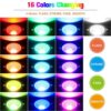 APONUO RGB Garden Pathway Lighting with Adapter, 30m/98.4ft 12V LED Landscape Lights with Remote Control IP66 Waterproof Color Changing Decorativ