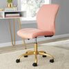 SDFGH Plush Velvet Office Chair, Pearl Blush Office Chairs Office Chairs Computer Chairs