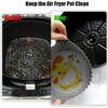 2 Pcs Air Fryer Silicone Liner, 7.9" Reusable Silicone Air Fryer Liners, Non-Stick Air Fryer Accessories for Ninja, Tower, COSORI (Blue + Gray)