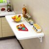 Folding Wall-Mounted Drop-Leaf Table, Floating Laptop Desk Kitchen Dining Table For Small Space, Computer Desk For Home Office,100cm*40cm